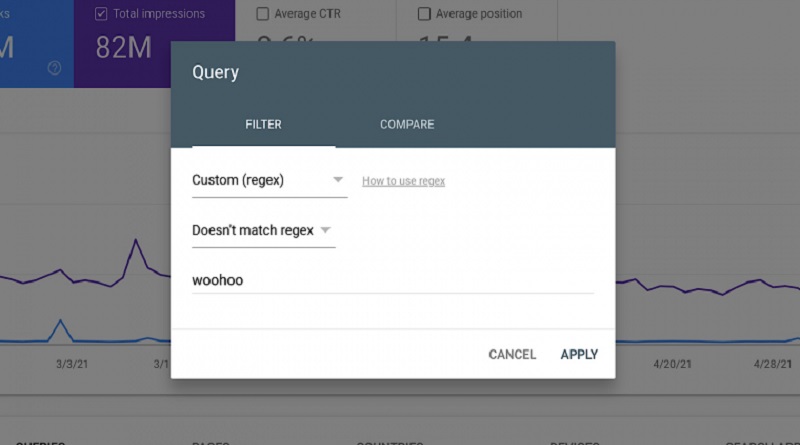  Google Search Console Adds New Regex Filter Options