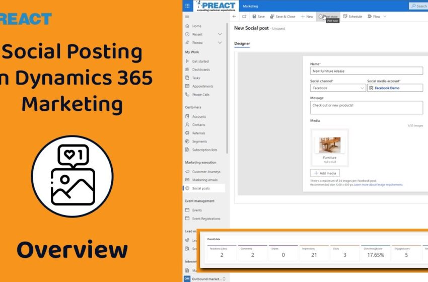  Creating Social Posts in Dynamics 365 Marketing