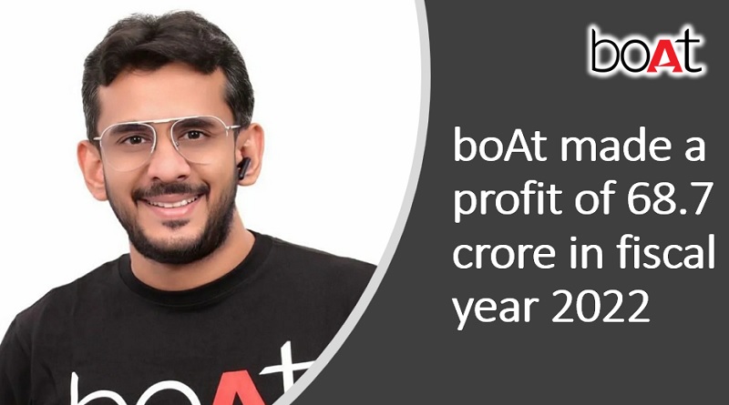  boAt made a profit of 68.7 crore in fiscal year 2022